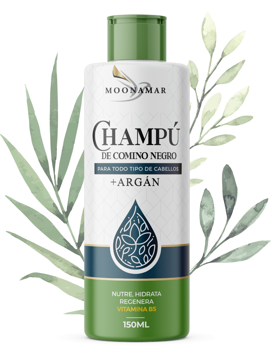 CHAMPÚ CON ACEITE DE ARGÁN Y COMINO NEGRO